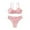 Red, variant on Girls Swimsuits Fashion 2 Piece Sport Floral Prints High Waist Bikini Set Bathing Suit Swimwear Pink