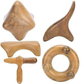Wooden Gua Sha Massage Tool For Head, Shoulders, And Body Scrapping - Fragrant Wood Design
