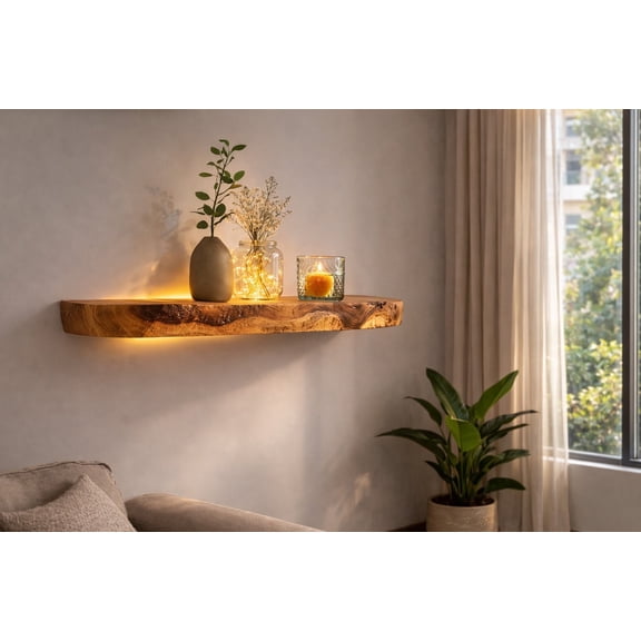 Floating Shelves for Wall, Bathroom Shelves Wall Mounted for Kitchen, Bedroom, Bathroom