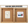 thumbnail image 4 of Aarco Products CBC4872-3RH 3-Door Enclosed Bulletin Board with Header - Cherry, 4 of 6