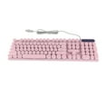 thumbnail image 2 of Clavier de Jeu 104 Touches, Clavier Vintage pour Machine à Écrire avec Touches Rondes Punk, Claviers Multimédias Filaires avec Rétroéclairage pour PC Portable, 2 of 7