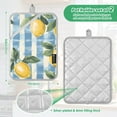 thumbnail image 6 of Yayeee Pot Holders Kitchen Heat Resistant with Pocket 7"x9.8" Cotton Oven Cooking Hot Pads, Retro Lemon Leaves, 6 of 7
