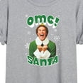 thumbnail image 3 of ELF - Omg Santa  - Juniors Ideal Flowy Muscle T-Shirt, 3 of 5