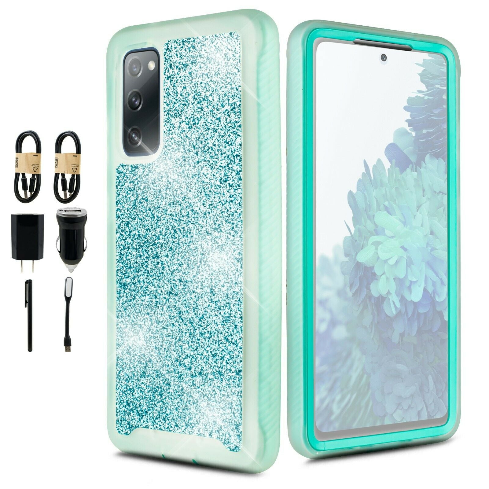 VALUE PACK and for Samsung Galaxy S20 FE 4G & 5G Glitter Case Phone