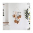 thumbnail image 6 of Leaf Macrame Wall Hanging Boho Room Home Decor Woven Aesthetic Wall Tapestry Home Room Wedding Decoration Khaki, 6 of 8