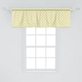 thumbnail image 2 of Ambesonne Abstract Window Valance, Energetic Geometric Shapes, 54" X 18", Pastel Yellow Pale Grey, 2 of 3