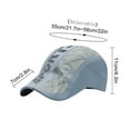 thumbnail image 6 of Sport Cap Hat with Sweat-Wicking Fabric, Lightweight Low Profile Hat for Outdoor Activities and Sun Protection(A), 6 of 8