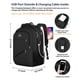 thumbnail image 4 of Mochila MATEIN extra grande para viajes de negocios de 18 pulgadas, negra, 4 of 9