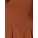 thumbnail image 5 of INSPIRAR CHIC Camisetas de Mujer de Manga Larga con Cuello Redondo Camisas Peplum Casual XS Marrón, 5 of 6