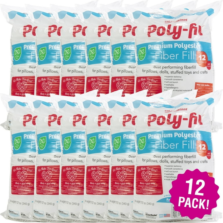 Poly-fil Polyester Fiberfill 12 oz - SANE - Sewing and Housewares