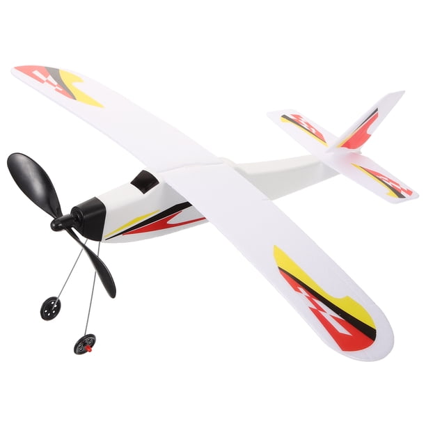 Avión de juguete para niños: planeador de goma para exteriores para niños y niñas. Avión planeador para lanzar, ideal para jugar al aire libre y como recuerdo de fiesta.