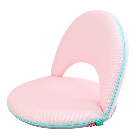 Great Chairs For Reading Padded Floor Chair Multiangle Adjustable Backrest Soft Foam Recliner Comfortable Back Support For Breastfeeding Gaming Reading Meditation Pink ()