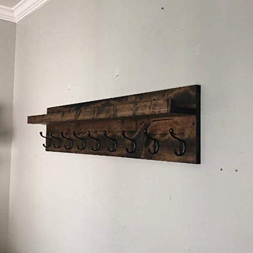 Coat Rack with Shelf Wall Mounted with Storage (Choose your Length