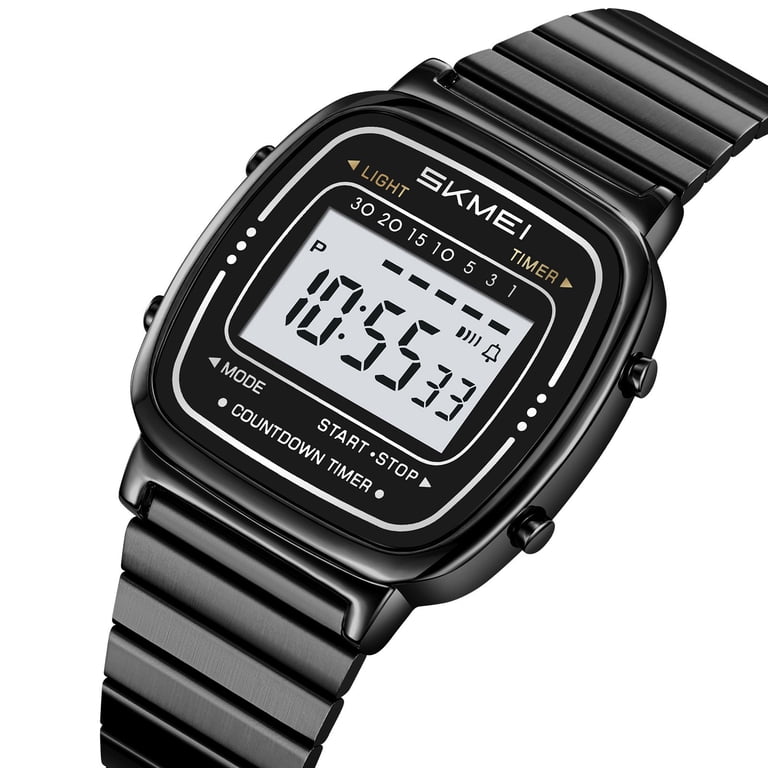 Vintage Digital Watch for Men Women, Stainless Steel  display picture 2
