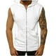 thumbnail image 1 of pstuiky Camiseta sin mangas para hombre, Top sin mangas con capucha, cremallera y bolsillos de color liso para hombre Chaleco de hombre xxl, 1 of 7