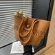 thumbnail image 4 of Bolso de playa de algodón, bolso tejido, bolso de mano para mujer, bolso de playa de verano para viajar, 4 of 6