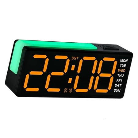 ANXPTIME Digital Alarm Clock LED Digital Clock Electric Desk Clock with Day of Week