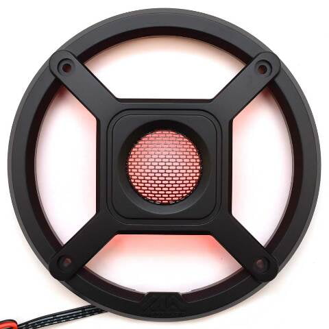 ASA Electronics Boat LED Speaker Grille RGMACX1SBXK60 | Backlit 6 1/2 Inch Red