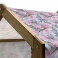 thumbnail image 5 of Magnolia Pet House, Low Poly Nature Composition Hand Drawn Botanic Garden Art Pattern, Outdoor & Indoor Portable Dog Kennel with Pillow and Cover, 5 Sizes, Bluegrey Pink and Green, by Ambesonne, 5 of 5