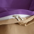 thumbnail image 6 of PinkMemory Purple Duvet Cover Queen,Reversible Purple and Camel Bedding Set with Pillowcases Soft Durable Zipper, 6 of 7