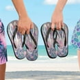 thumbnail image 5 of YAZAOOSummer Flip Flops Creatively Swan Love in Bloom Simple Beach Sandals, 5 of 8