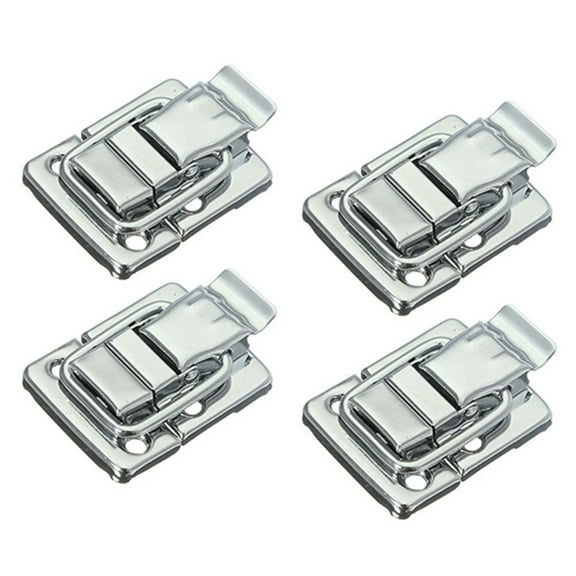 4X Metal Snap Suitcase Suitcase Lock 30X43mm Silver