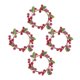 thumbnail image 1 of Mini Berry Garland Decorative Wreath Candlestick Berry Wreath 4Pcs for Decor, 1 of 4