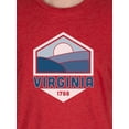 thumbnail image 3 of Unisex Virginia State Graphic Tee, Triblend T-Shirt from Home Free, Sizes S-2XL, 3 of 5