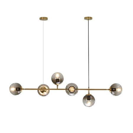 

KCO Modern Mid-Century Globes Sputnik Chandelier Pendant 6-Light