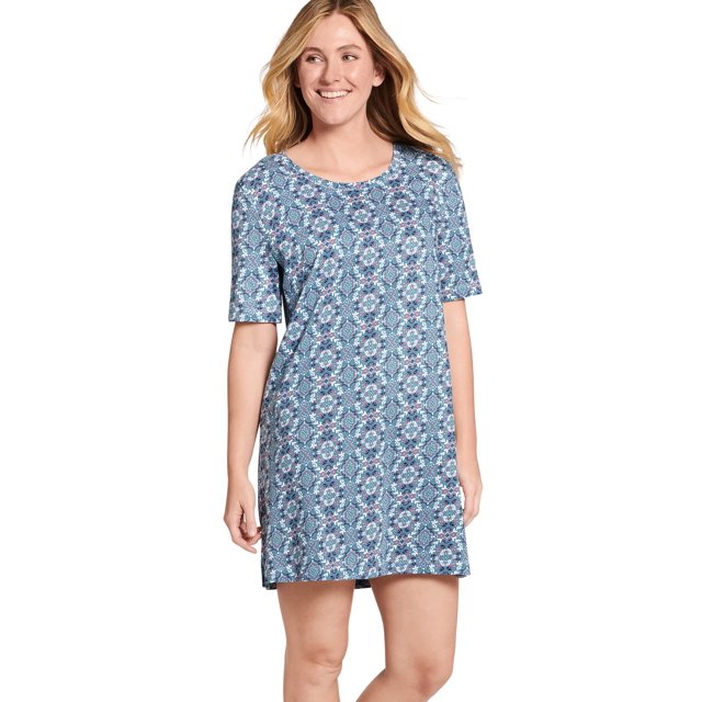 Jockey Everyday Essentials Chemise de Nuit à Manches Courtes 100 % Coton