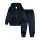 thumbnail image 4 of Gibobby Conjunto deportivo para niños Ropa para niños pequeños, chándal sólido unisex, de lana cálido, pijamas de otoño e invierno(Negro,4-5 Años), 4 of 5
