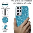 thumbnail image 3 of Compatible with Samsung S21 Ultra Case Glitter Shockproof, for Samsung Galaxy S21 Ultra Phone Case Bling Sparkly Soft TPU and PC Silicone Shiny Girl Women Thin Protective Cover (Blue), 3 of 14