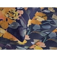 thumbnail image 3 of Ambesonne Flowers Quilted Coverlet 2 Pcs, Floral Watercolor Abstract, Twin Size, Indigo Marigold Ceil Blue, 3 of 4