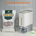 thumbnail image 3 of Leaglojoy Rice Dispenser 25 Lbs 2 Pcs, Rice Storage Container Moisture Proof, Cereal Dispenser for Pantry, BPA-Free, 3 of 10