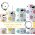 thumbnail image 6 of Colorful Polka Dot Blackout Curtains for Bedroom/Living Room, Thermal Insulated Kitchen Curtains, Cartoon Watercolor Geometric Grommet Darkening Window Treatment Drapes 42"x84"x2, 6 of 8