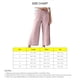 thumbnail image 4 of Pantalones anchos de pierna recta para mujer, cintura elástica a rayas, pantalones informales cómodos y holgados, 4 of 6