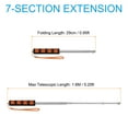 thumbnail image 2 of Uxcell Telescopic Handheld Flagpoles 5 Feet Sponge Handle Pole 7 Sections Orange, 2 of 6