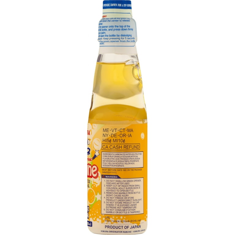 Kimura Ramune Orange, 6.76 Fl Oz - Walmart.com