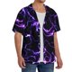 thumbnail image 2 of Balery Galaxy Lightning Camisa Casual de Manga Corta con Botones para Hombre, Texturizada, Estilo Cubano, para Playa, Verano-XX-Large, 2 of 5