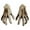 B, variant on Halloween Skeleton Hands 1 Pair - Realistic Witch Hands Scary Props for Halloween Decorations, Zombie Party Terror Accessories and Spooky Display