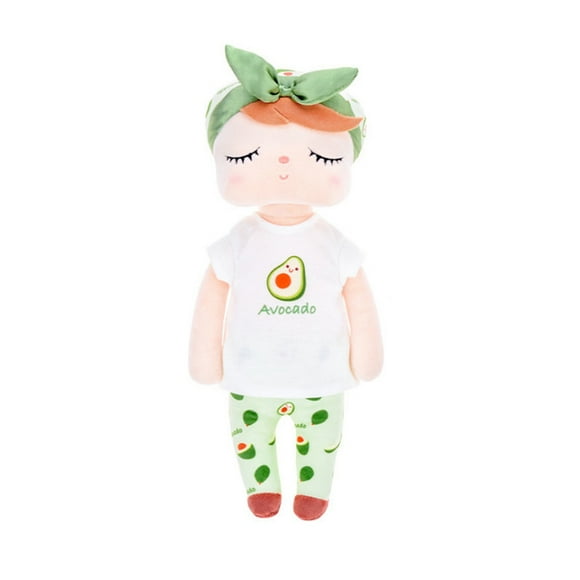kurtrusly Fruit Plush Doll with Headband Stuffed Animals Toys Cartoon Baby Appease Soft Pillow Party Favors for Birthday Gift lemon