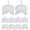 White, variant on HUISZJ 10 Pcs White Angel Mini Christmas Tree Decoration Angel Wing Decor Supplies (Wing)