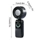 thumbnail image 3 of Ventilador portátil de alta velocidad con turbina de hielo de refrigeración digital 2025 - 4 colores, ventilador plegable de sobremesa y mástil, viento fuerte, USB recargable, refrigeración portátil, 3 of 9