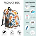 thumbnail image 6 of Cute Dinosaur Pattern Backpack Backpack for School,Cute School Bag,Schoolbag with Adjustable Shoulder Straps & Padded Back,13.8"x11.4"x6", 6 of 6