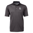 thumbnail image 2 of Men's Cutter & Buck Black/Gray Cleveland Browns Virtue Eco Pique Micro Stripe Recycled Polo, 2 of 3