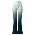 thumbnail image 4 of Gradient Flare Pants Elastic Waist Wide Leg Pants for Women Stretchy and Soft, 4 of 6