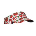 thumbnail image 2 of Xecao Hand Drawn Tomatoes for Adult Sun Cap offers versatile sun protection with adjustable Velcro for a secure fit., 2 of 8