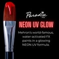 thumbnail image 3 of Pintura UV activada con agua Mehron Paradise FX Neon Vulcan 40 ml, 3 of 6