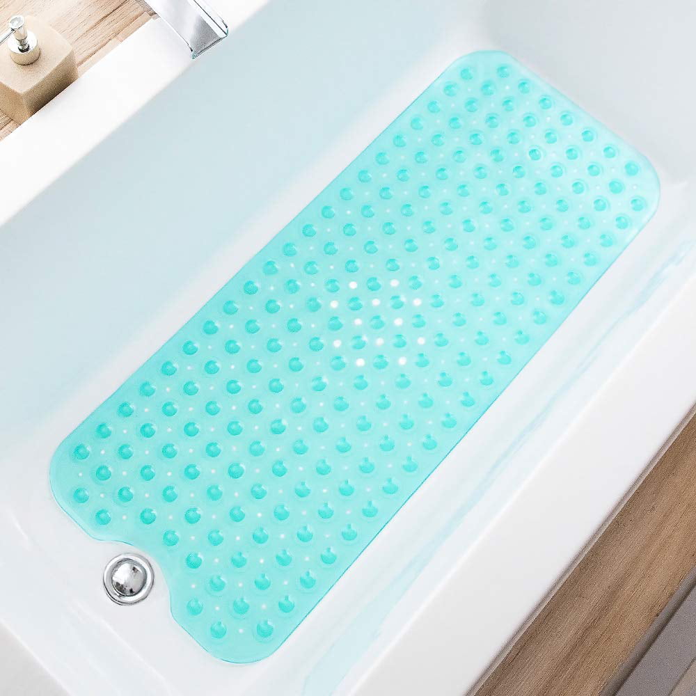 Bathtub Mat Non Slip with Suction Cups Phtahlate Latex Free Machine Washable 