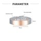 thumbnail image 3 of Pulsera para hombre, pulsera de malla Spirit, pulsera ajustable de acero inoxidable, regalo de joyería, (oro rosa) Feliz Sencillez, 3 of 3